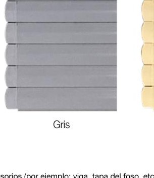 Lamas en PVC gris