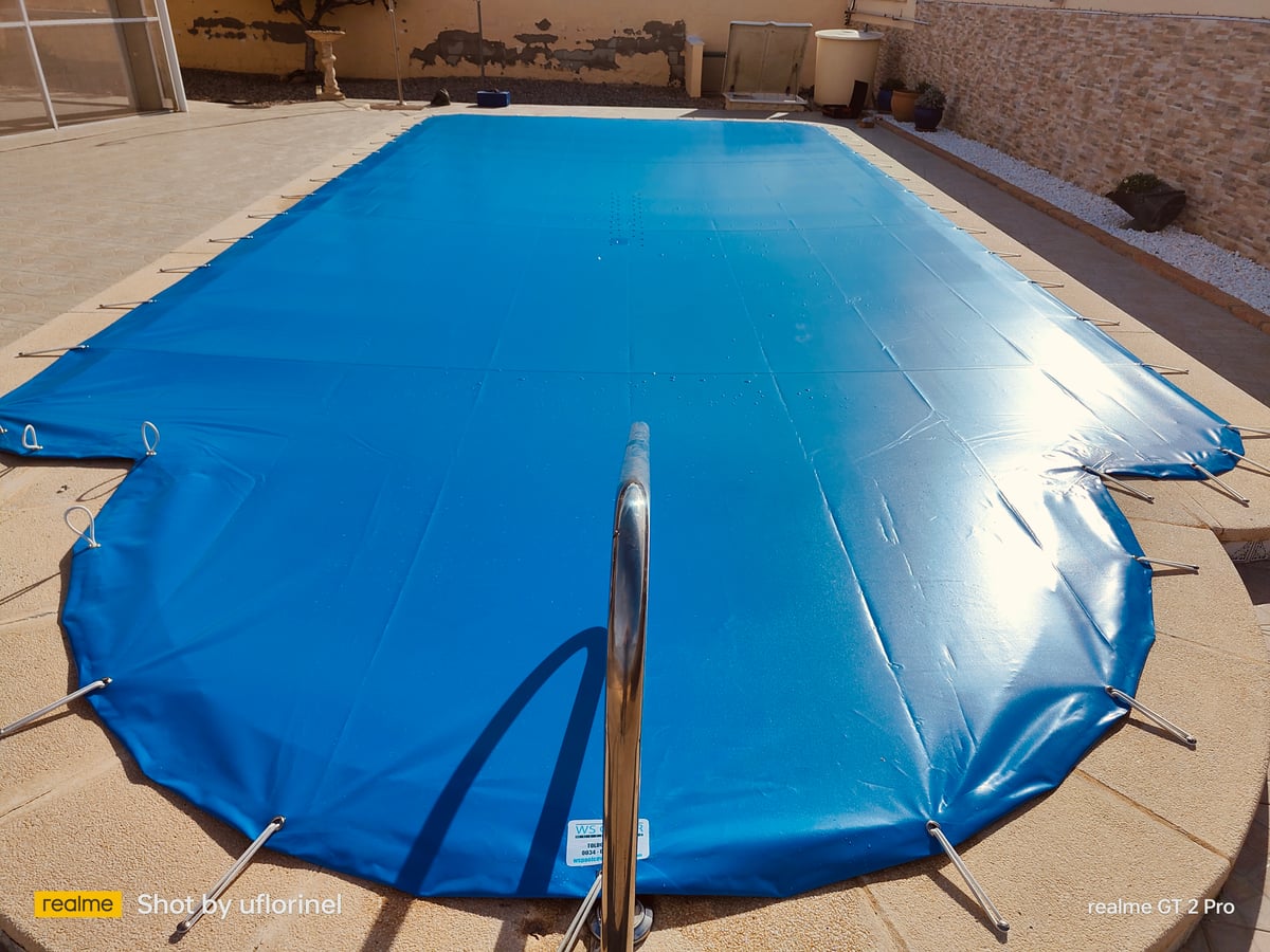 Misma piscina cubierta con lona PVC de invierno WS Cover